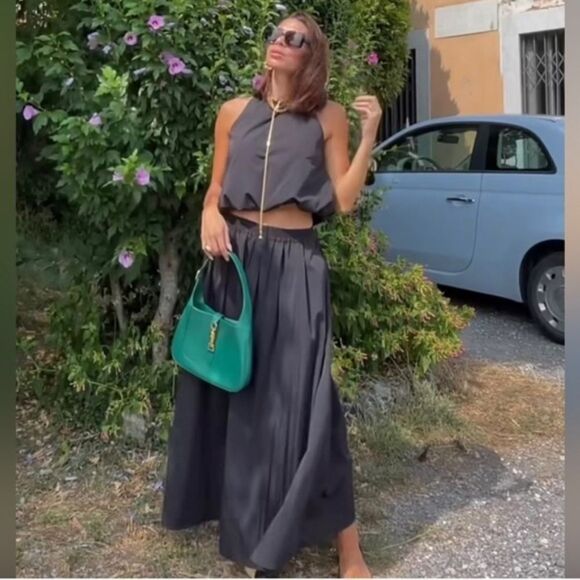 NWTโZARA BLACK VOLUMINOUSโSKIRT - Picture 4 of 14